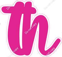 CU 23.5" Individuals - Flat Hot Pink TH