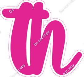 CU 23.5" Individuals - Flat Hot Pink TH