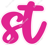 CU 23.5" Individuals - Flat Hot Pink ST