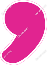 CU 23.5" Individuals - Flat Hot Pink Apostrophe