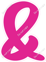 CU 23.5" Individuals - Flat Hot Pink &