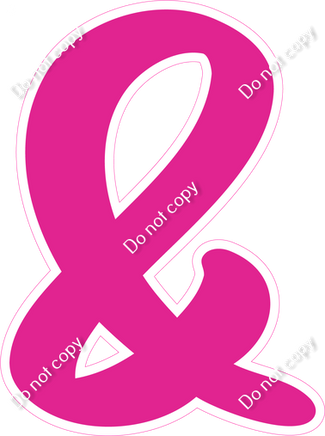 CU 23.5" Individuals - Flat Hot Pink &