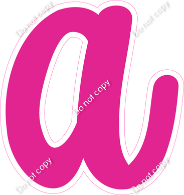 CU 23.5" Individuals - Flat Hot Pink a