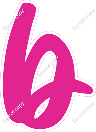 CU 23.5" Individuals - Flat Hot Pink b