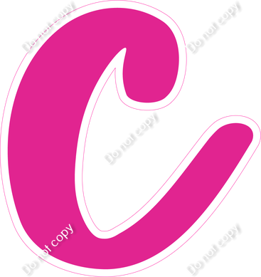 CU 23.5" Individuals - Flat Hot Pink c