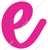 CU 23.5" Individuals - Flat Hot Pink e