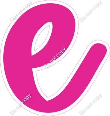 CU 23.5" Individuals - Flat Hot Pink e