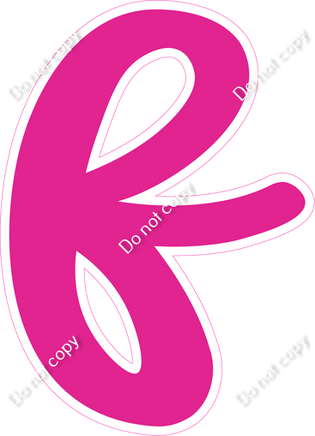 CU 23.5" Individuals - Flat Hot Pink f