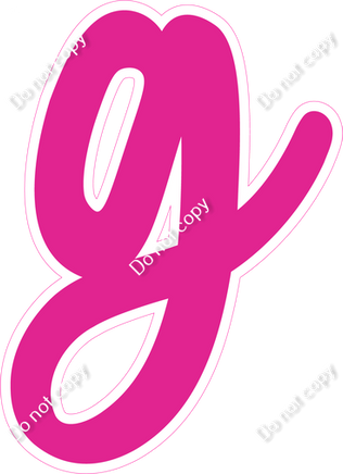 CU 23.5" Individuals - Flat Hot Pink g