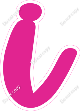 CU 23.5" Individuals - Flat Hot Pink i