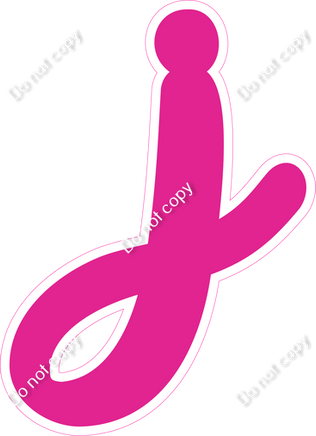 CU 23.5" Individuals - Flat Hot Pink j