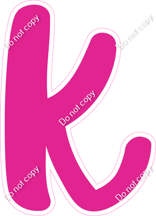 CU 23.5" Individuals - Flat Hot Pink k