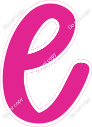 CU 23.5" Individuals - Flat Hot Pink l