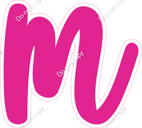 CU 23.5" Individuals - Flat Hot Pink m