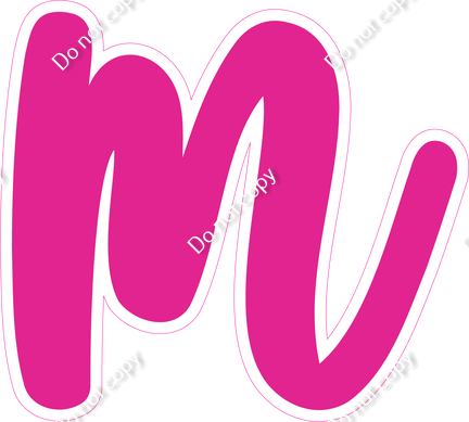 CU 23.5" Individuals - Flat Hot Pink m