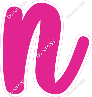 CU 23.5" Individuals - Flat Hot Pink n