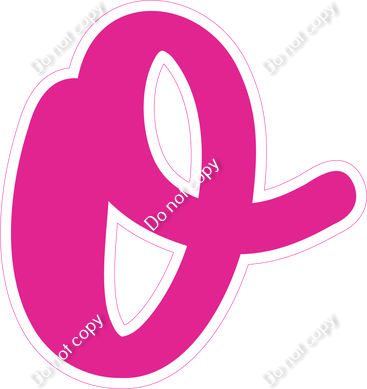 CU 23.5" Individuals - Flat Hot Pink o