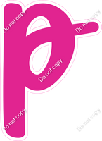 CU 23.5" Individuals - Flat Hot Pink p