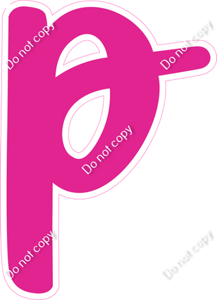 CU 23.5" Individuals - Flat Hot Pink p