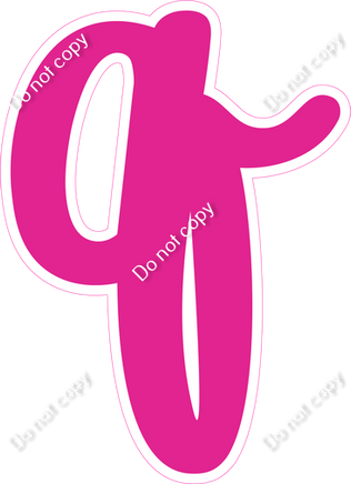 CU 23.5" Individuals - Flat Hot Pink q