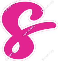 CU 23.5" Individuals - Flat Hot Pink s