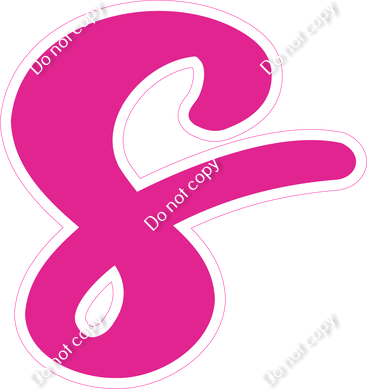 CU 23.5" Individuals - Flat Hot Pink s