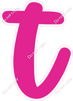 CU 23.5" Individuals - Flat Hot Pink t