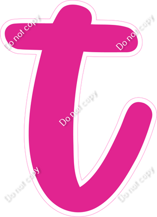 CU 23.5" Individuals - Flat Hot Pink t