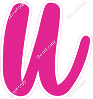 CU 23.5" Individuals - Flat Hot Pink u
