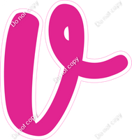 CU 23.5" Individuals - Flat Hot Pink v