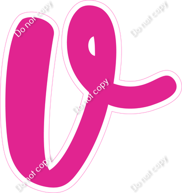 CU 23.5" Individuals - Flat Hot Pink v