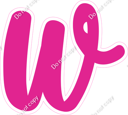 CU 23.5" Individuals - Flat Hot Pink w