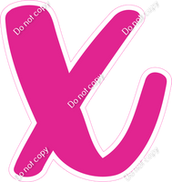 CU 23.5" Individuals - Flat Hot Pink x