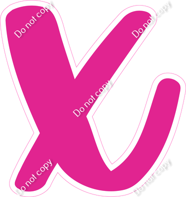 CU 23.5" Individuals - Flat Hot Pink x