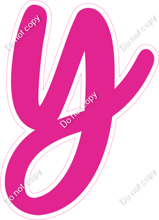 CU 23.5" Individuals - Flat Hot Pink y