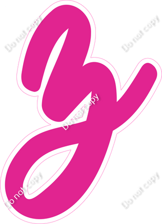 CU 23.5" Individuals - Flat Hot Pink z