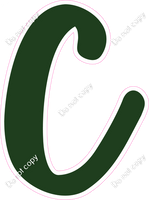 CU 23.5" Individuals - Flat Hunter Green C