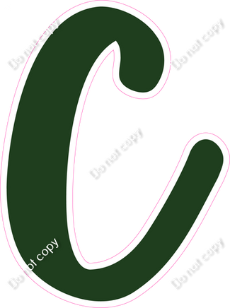 CU 23.5" Individuals - Flat Hunter Green C