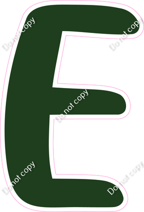 CU 23.5" Individuals - Flat Hunter Green E