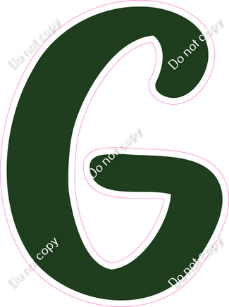 CU 23.5" Individuals - Flat Hunter Green G