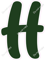 CU 23.5" Individuals - Flat Hunter Green H