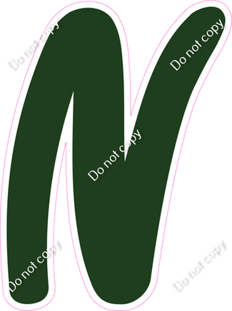 CU 23.5" Individuals - Flat Hunter Green N