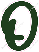 CU 23.5" Individuals - Flat Hunter Green O