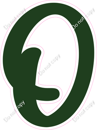 CU 23.5" Individuals - Flat Hunter Green O