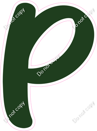 CU 23.5" Individuals - Flat Hunter Green P