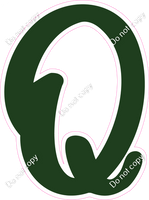 CU 23.5" Individuals - Flat Hunter Green Q