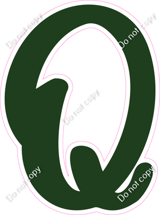 CU 23.5" Individuals - Flat Hunter Green Q