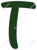 CU 23.5" Individuals - Flat Hunter Green T