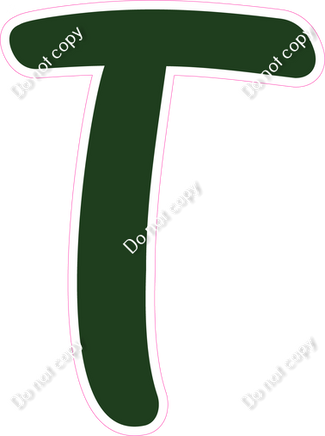 CU 23.5" Individuals - Flat Hunter Green T