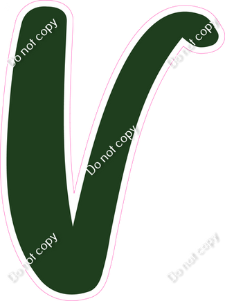 CU 23.5" Individuals - Flat Hunter Green V